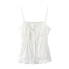 Тонкая мягкая хлопковая Милая майка PUWD для девочек, лето 2022, модная женская Винтажная Майка-бомбер, уличная одежда, Женский шикарный топ, милый