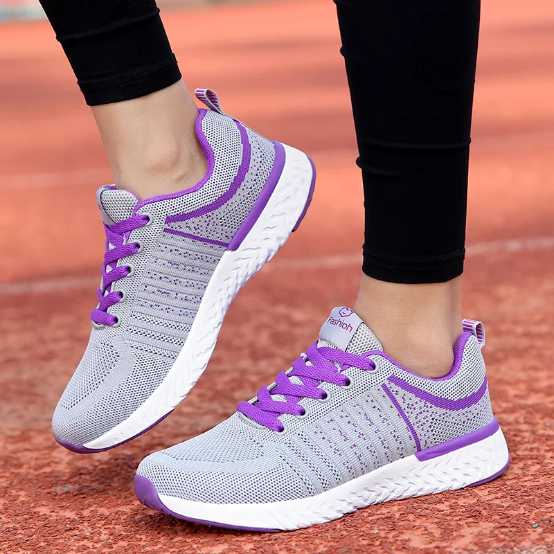 Zapatos mujer 2020 Новый светильник обувь для бега женщин кроссовки улицы устойчивые
