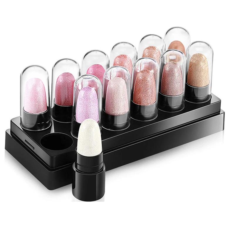 12 цветов мини макияж для глаз палитра теней век водонепроницаемый дымчатый