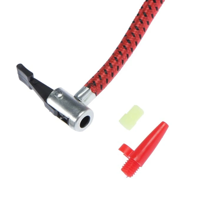 Насос ножной с манометром 1 цилиндр | Спорт и развлечения