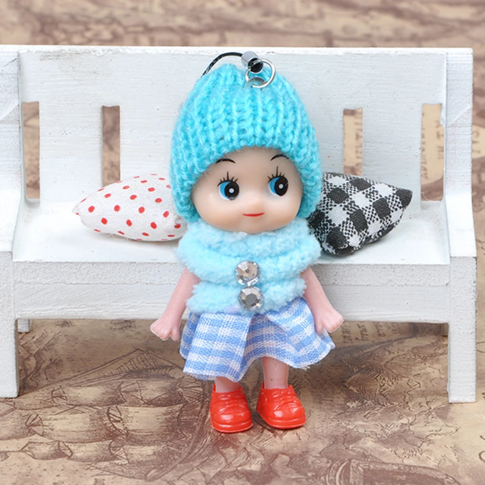

50pcs/pack Gifts 8cm Decorations Hanging Soft For Girls Kids Toys Figures Birthday Cake Topper Mini Dolls Ornament Princess