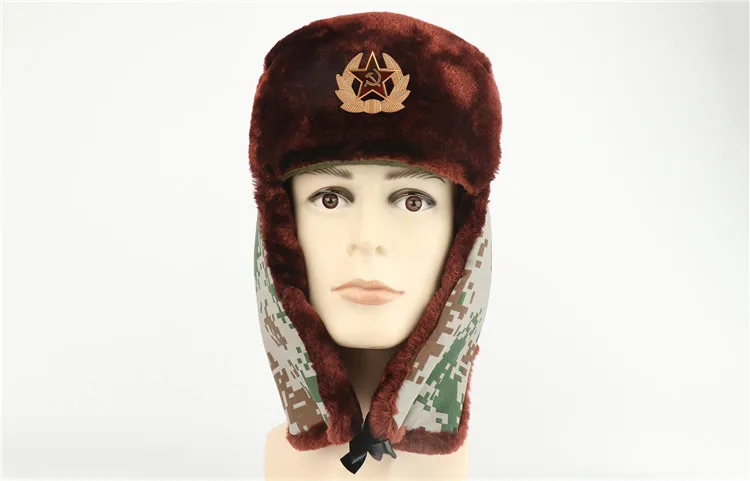 WZCX, советские военные значки, пилот, охотник, шапка, сохраняющая тепло, защита от холода, утолщенная ушанка, ушанка, снежные шапки