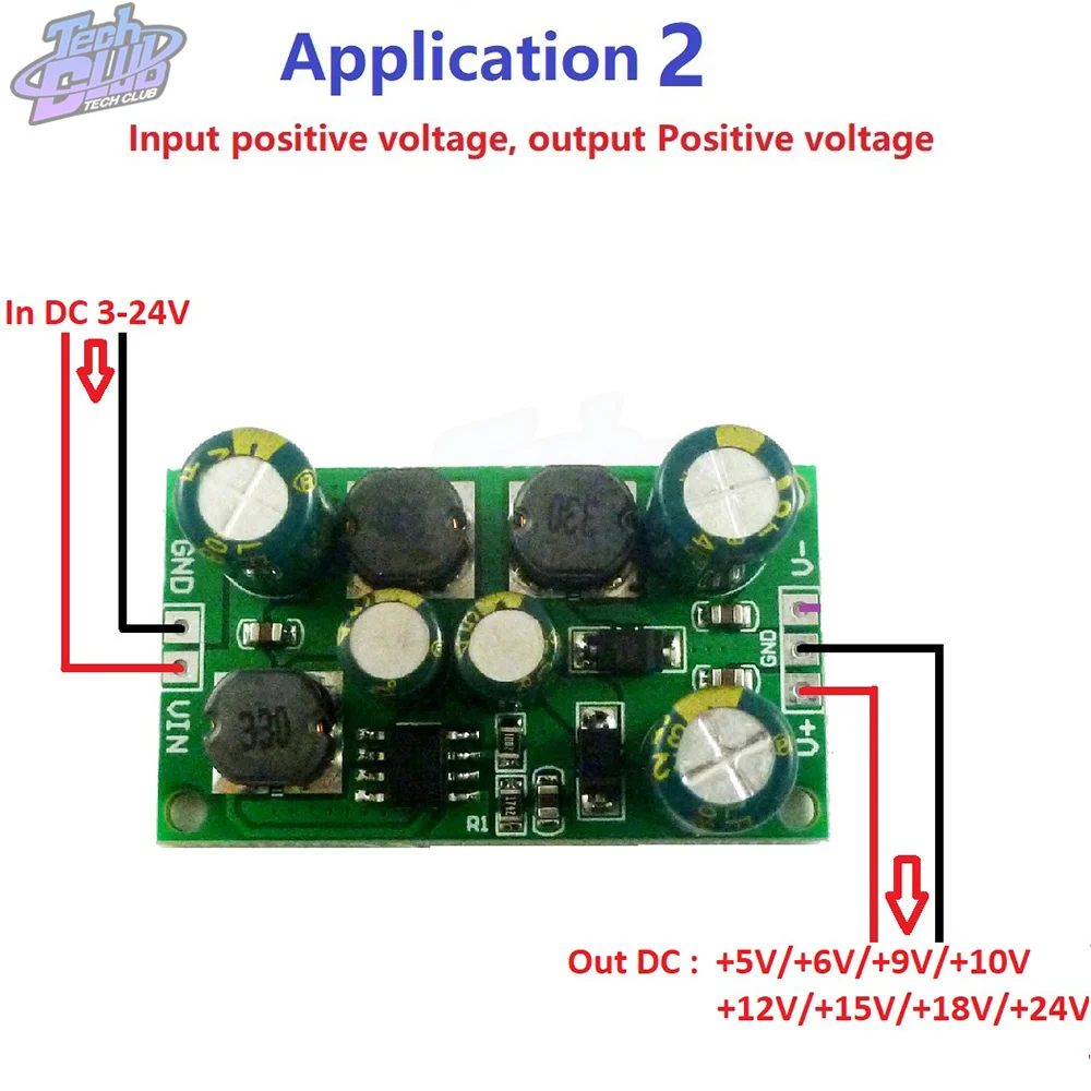 Плата повышающего и понижающего напряжения 8 Вт с 3-24 В до 5 6 в 9 10 12 15 18 24 инвертор