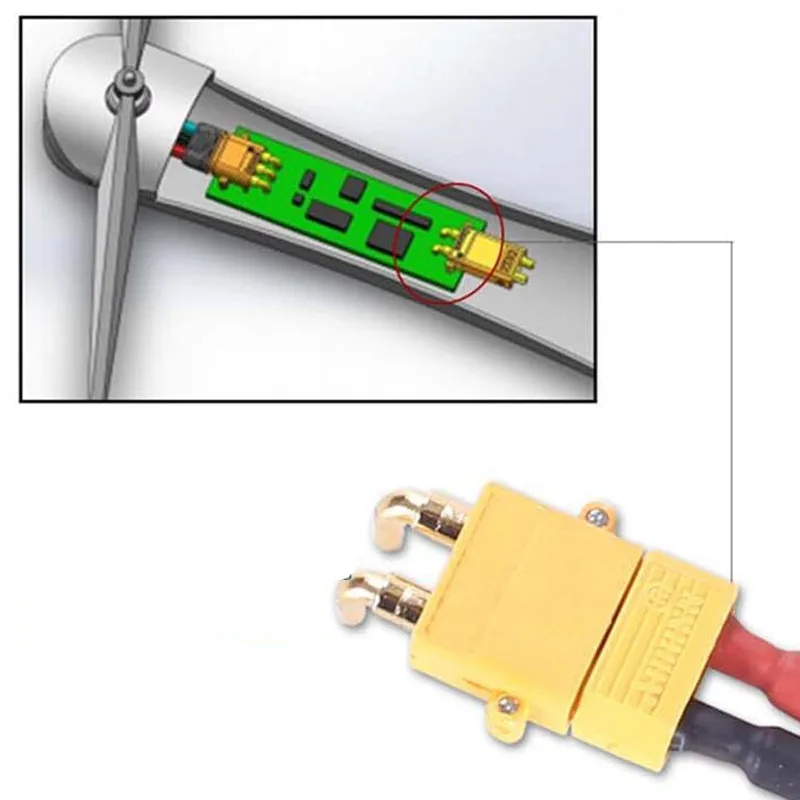 10 шт amass xt30pw esc моторная плата штекер