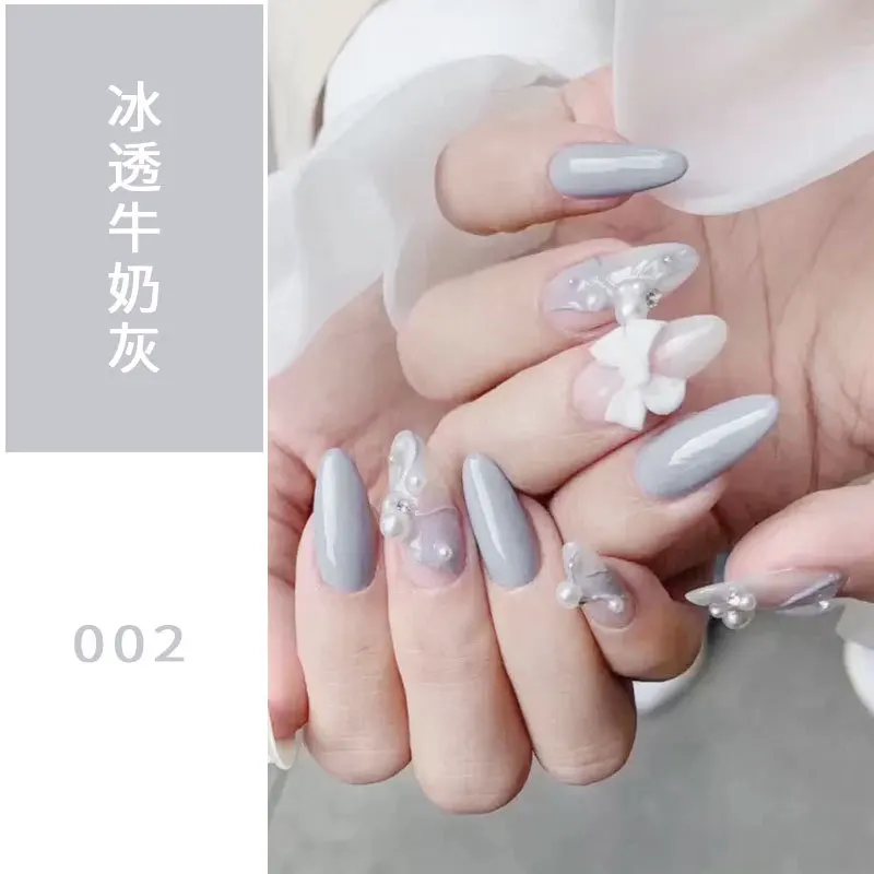 7 мл желеобразный Розовый Гель-лак для ногтей УФ-Гель-лак 6 цветов полупрозрачный