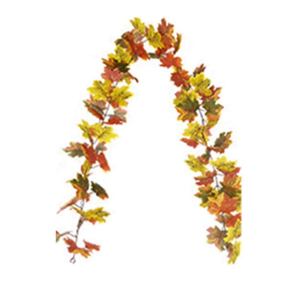 

Newest Artificial Maple Leaf Rattan Halloween Ornaments Artificial Leaves Artificial Green Wall And Thanksgiving Wall Decoration