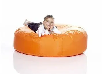 Оранжевая круглая подушка в форме бобового мешка шезлонг для гостиной комфорт и