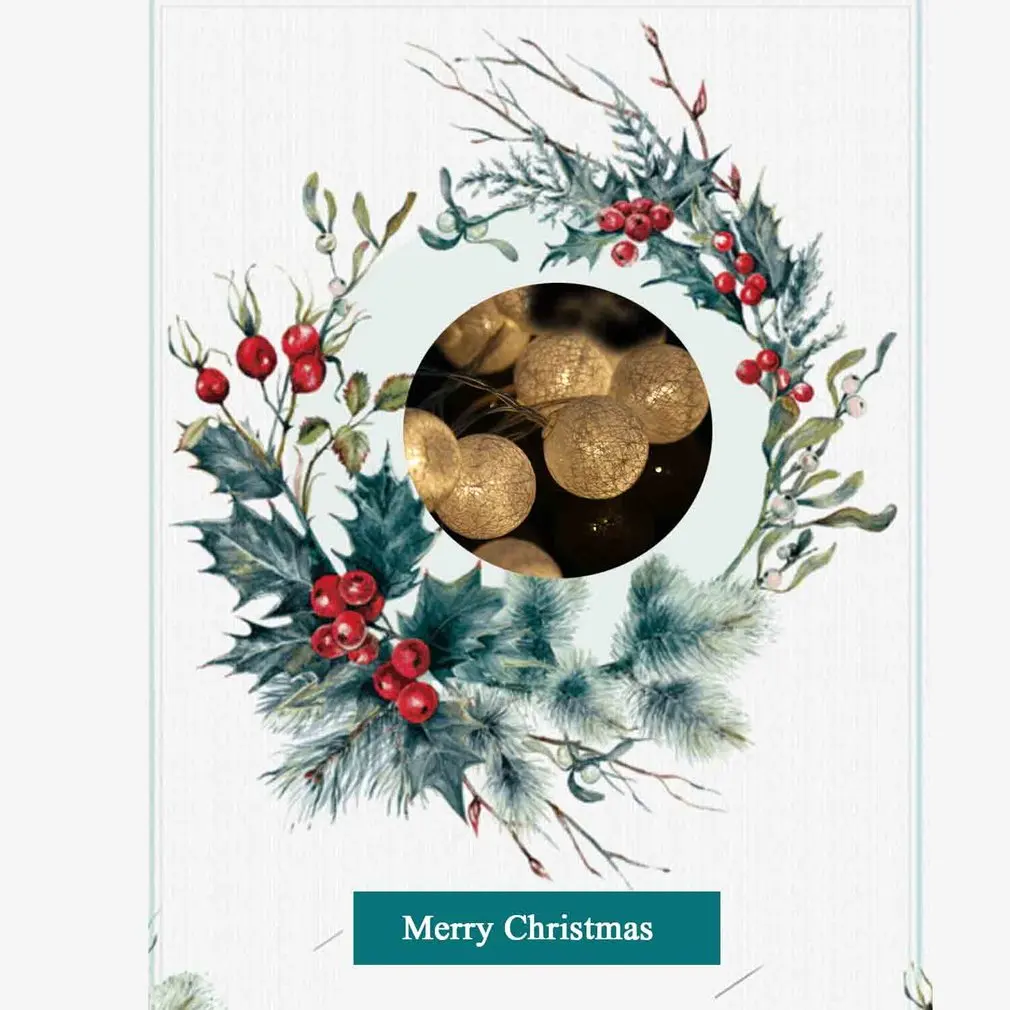 1 3 м 10 светодиодный светильник креативный шерстяной шар лампа на батарейках