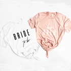 Рубашка Bride To Be с коротким рукавом, женская футболка подружки невесты, женские топы в эстетическом стиле, 4YAS