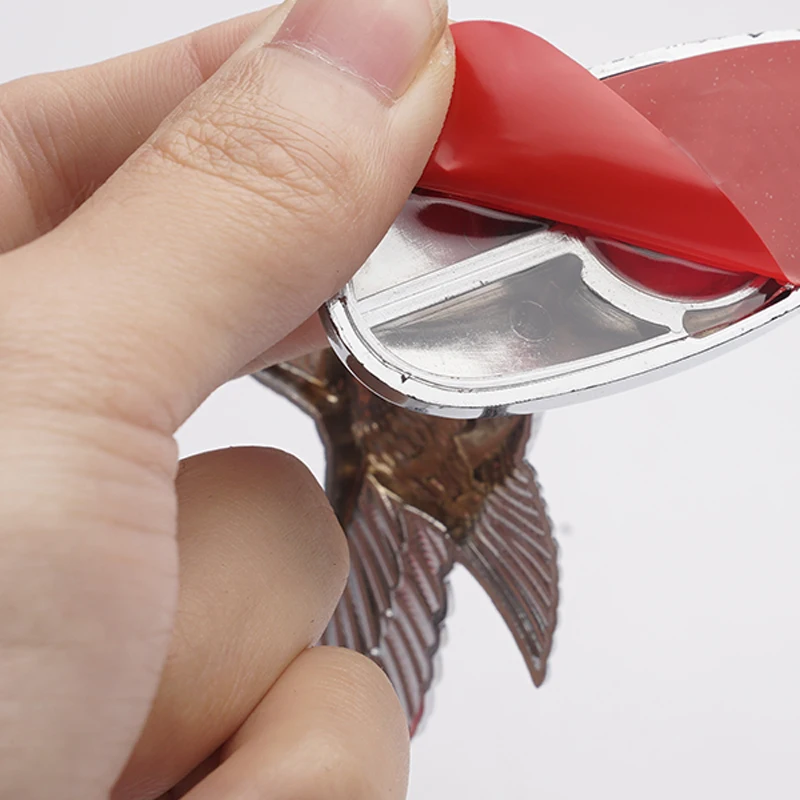 3D металлические автомобильные наклейки Летающий орел универсальные передние