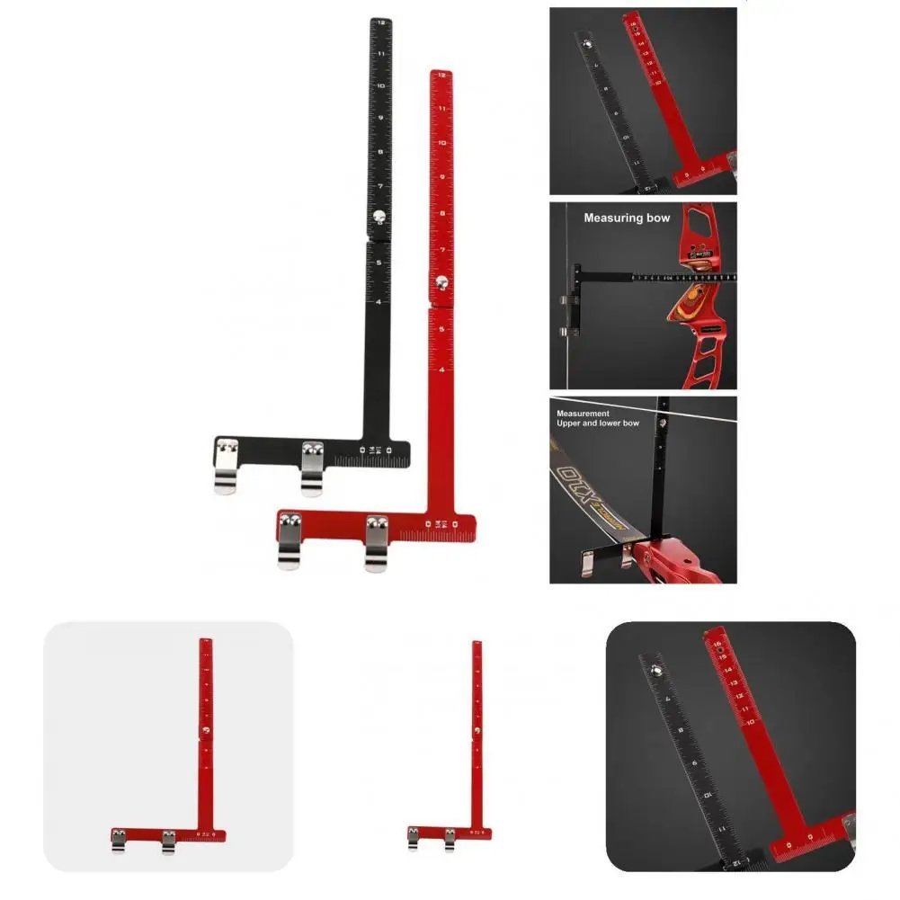 

Черная Высококачественная L-образная линейка для лука из алюминиевого сплава инструмент для измерения лука антикоррозийный для блочного Л...