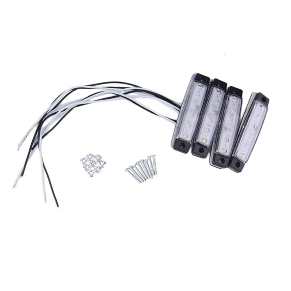 

Set Bar lights Buses Trucks Large White Trailers Superior illumination 4pcs