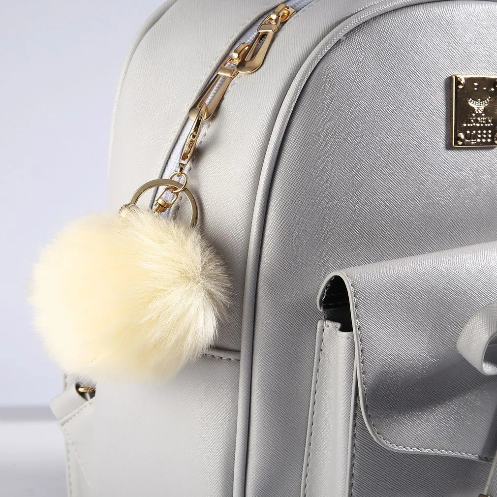 Искусственный брелок с кроличьим мехом для автомобиля плюшевая подвеска