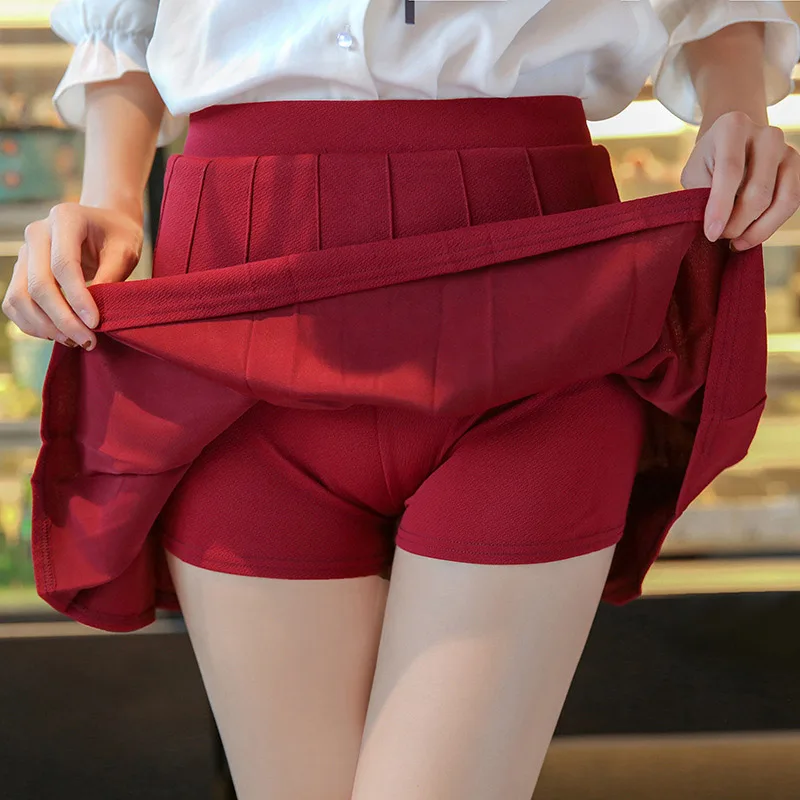 

Pop Women Lady Student High Waist Zipper Short A-line Skirt For Summer Beach Party Pop 88