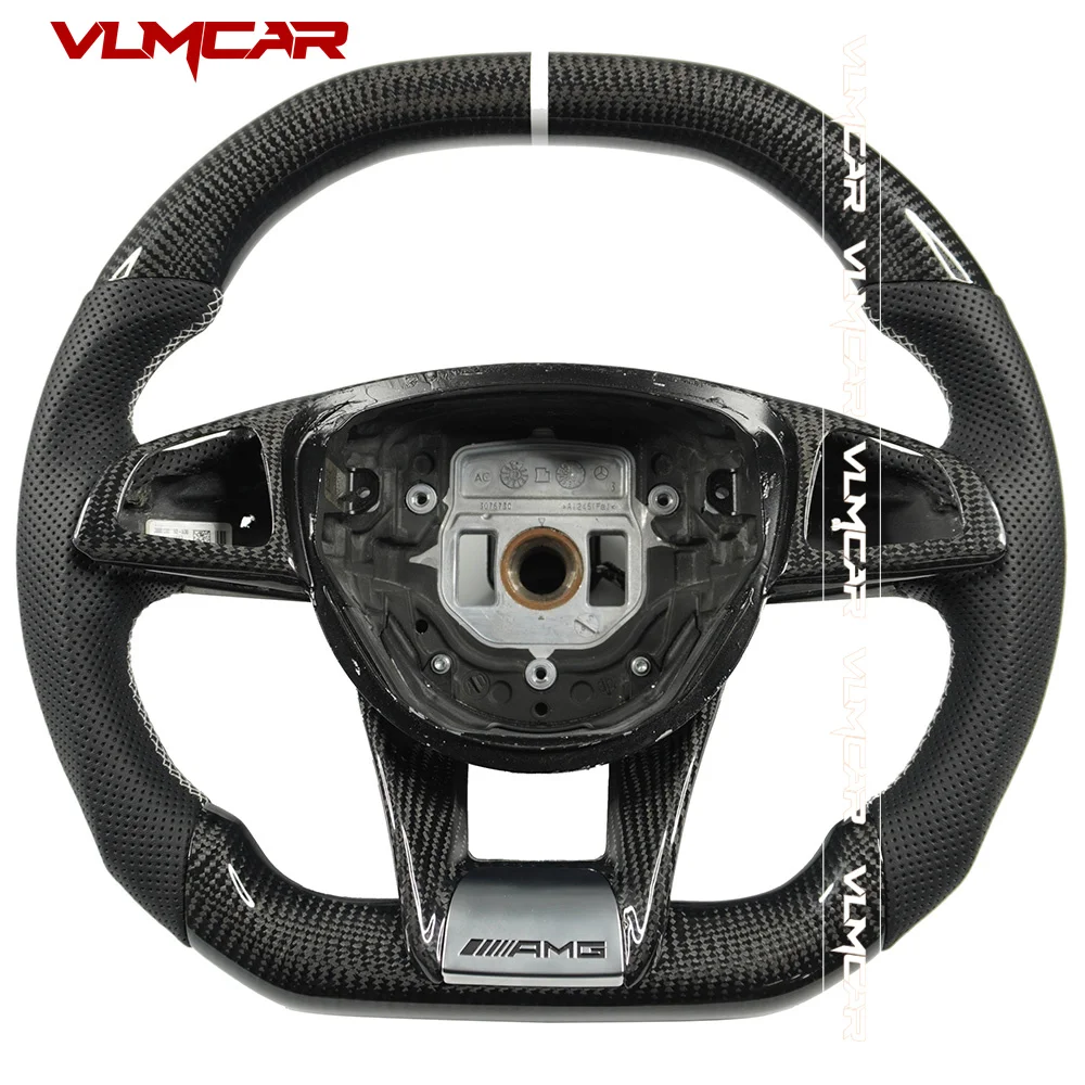 Custom  Carbon Fiber Steering Wheel For Benz 2015-2018 E43 CLS63 AMG GT C43 C63S E63S