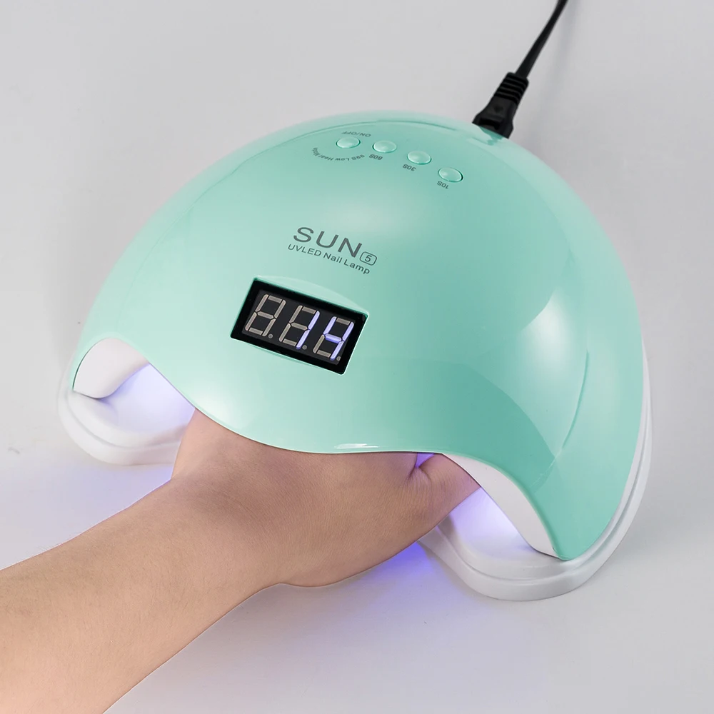 RainSolid SUN5 48 Вт Сушилка для ногтей УФ светодиодный для ногтей лампа отверждения Гель-лак быстрая сушка с автоматическим датчиком маникюрная лампа для салона