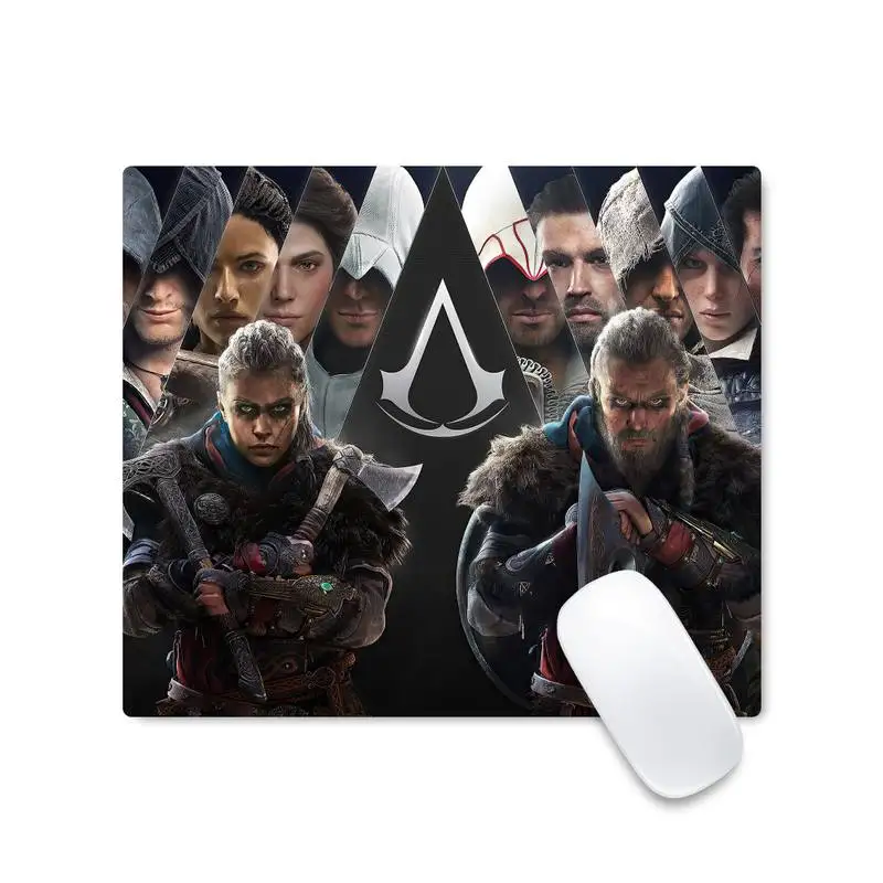 

Assassin's Creed Crest Durable Rubber Mouse Mat Pad Mouse pad Desk Protect Game Officework Mat Non-slip Laptop Cushion mousepad