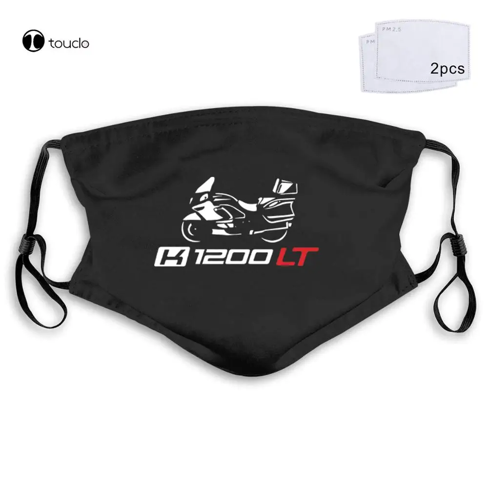 German K1200Lt Motorcycle T-Shirt K 1200 Lt Face Mask Filter Pocket Cloth Reusable Washable |
