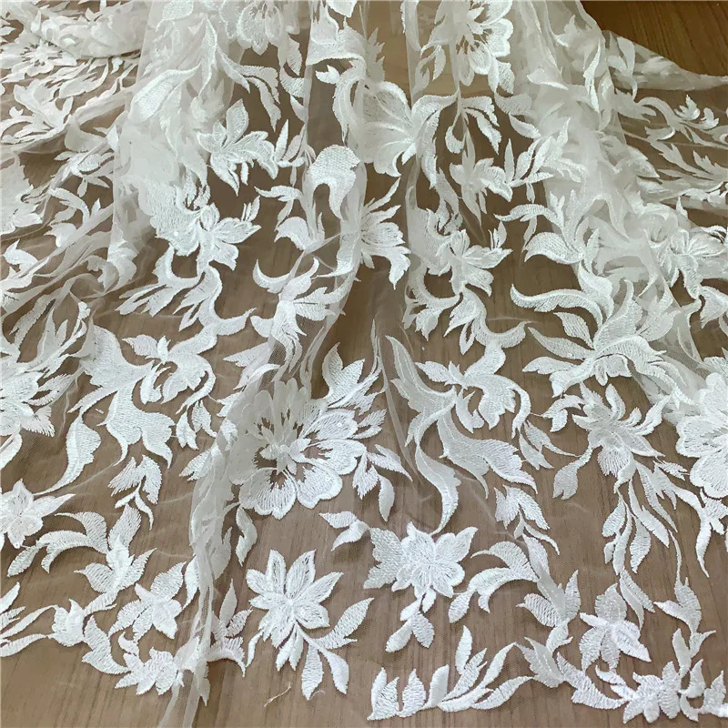 Новинка 2019 года Тюль с вышивкой из белых блесток кружевная ткань блестками