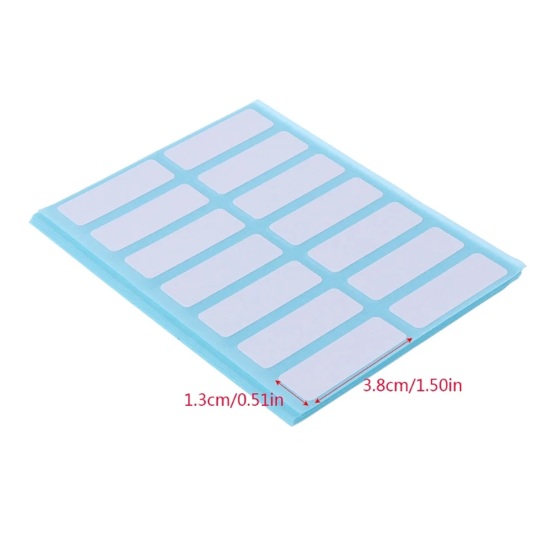 

W3JD 12 Sheet Self Adhesive Sticky White Label Blank Stickers Note Tags Crafts