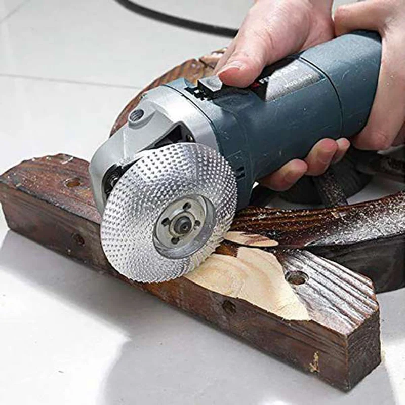 

90mm 12-Teeth Wood Carving Shaping Disc Steel 16mm Hole Discs Carving Sanding Abrasive Tool for Angle Grinder