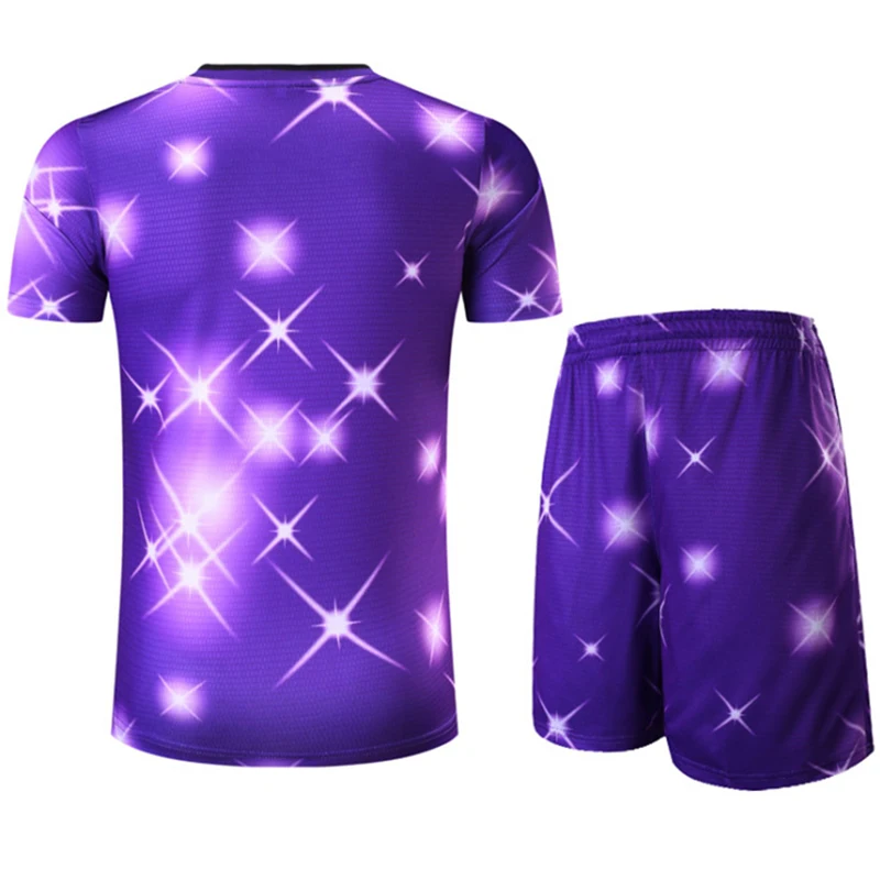 Качественный дышащий модный спортивный костюм со звездами для пробежек с