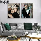 Настенный художественный постер Bangtan Boys в Корейском стиле, настенные наклейки, Картина на холсте, коллекционный постер со звездой и идолом для гостиной, домашний декор