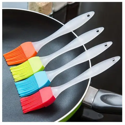 Silicone Baking Bakeware Bread Cook Brushes Pastry Oil BBQ Basting Brush Tool Color Random