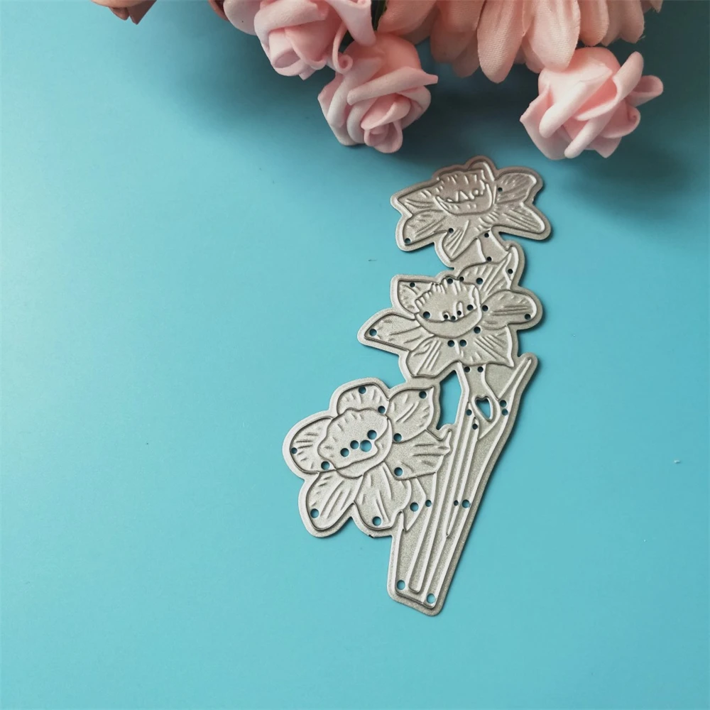 Милые рождественские штампы с цветами скрапбукинг Новые поступления