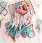 Шелковый платок 180x90 см, 2021, для защиты от солнца