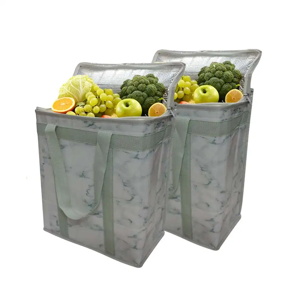 2 пачка многоразовая изолированная сумка для ланча складной портативный пакет