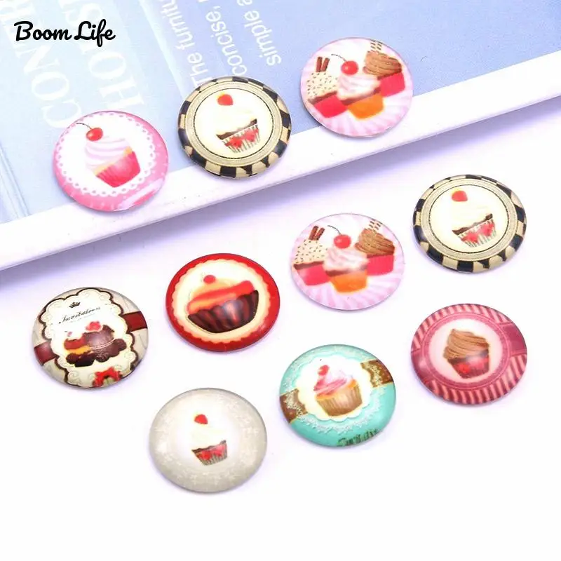 Fashion Stained Glass Buckle 20pcs/Lot 10MM/18MM MIxed Colorful Fashion Photo Glass Cabochons Color Cabochons For Bracelet 2020 hot sale new fashion 5pcs lot 25mm handmade photo glass cabochons