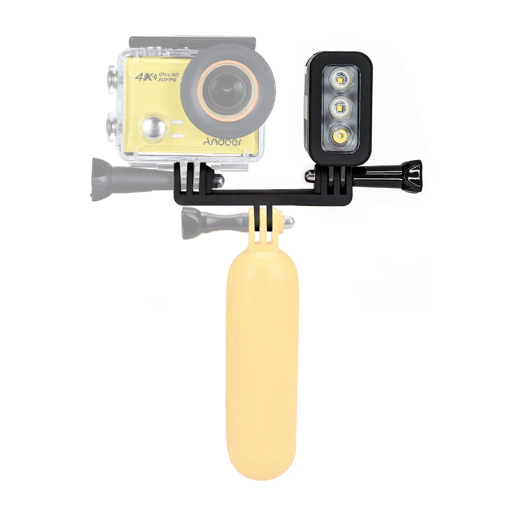 Светодиодная подводная лампа для фотосъемки и дайвинга 5500 6000K 30 м широкоугольная