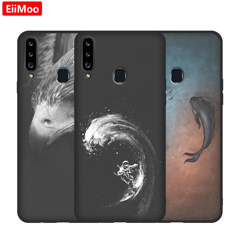 Силиконовый чехол EiiMoo для Samsung Galaxy A20s A20 S A207F A207M задняя крышка чехол|Бамперы| |