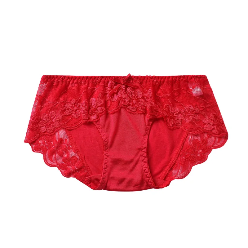3 шт./партия нижнее белье из чистого шелка сексуальные трусы размера плюс не