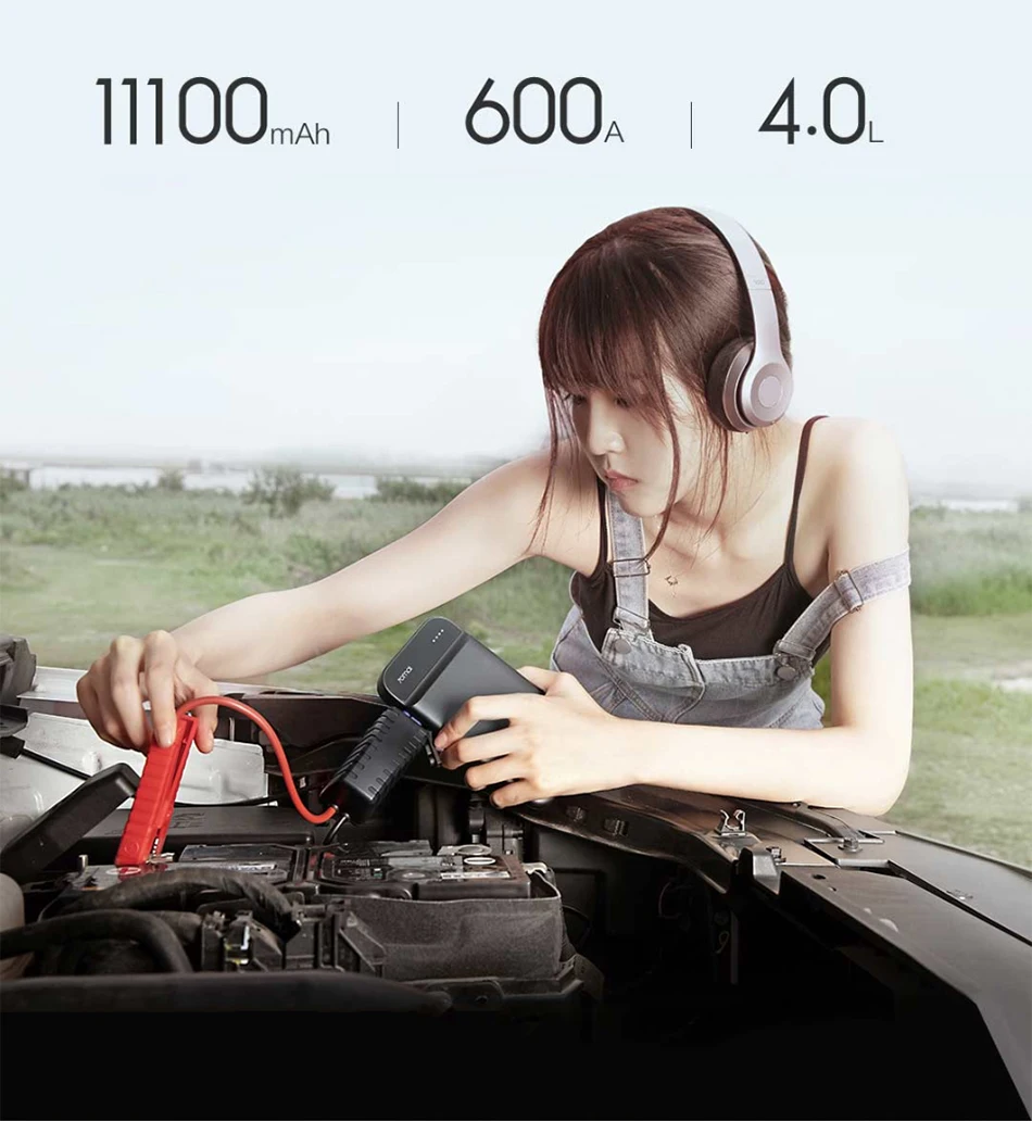 70mai автомобильное пусковое устройство 12V 600A 70 Mai автомобильное зарядное устройство портативное автомобильное зарядное устройство аварийный усилитель пусковое устройство