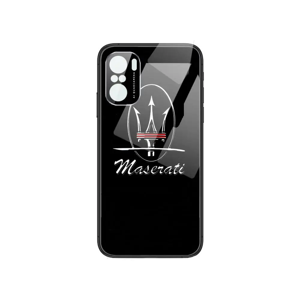 

HD-Maserati Phone Case For POCO F1 F2 F3 Pro X3 M3 9C 10T Lite NFC Anime Black Cover Silicone Back Prett mi 10 ultra covers