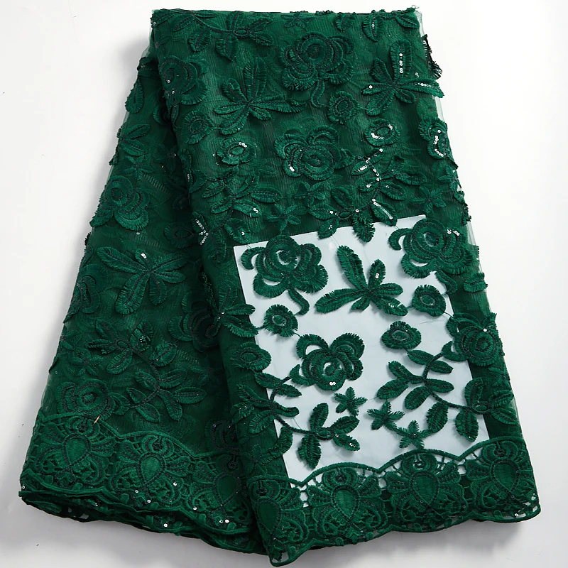 

SJD LACE New High Quality French Tulle Lace African Lace Fabric 2021 Guipure Embroidered Nigerian For Women Wedding Dress A 1853