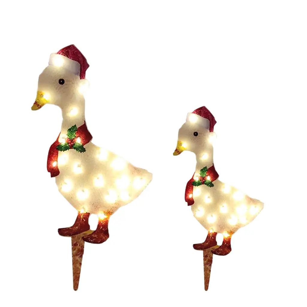 

Легкая утка со светодиодной подсветильник кой, легкая в установке, Погодостойкая стойка со светодиодной подсветкой для сада, двора, дорожки...