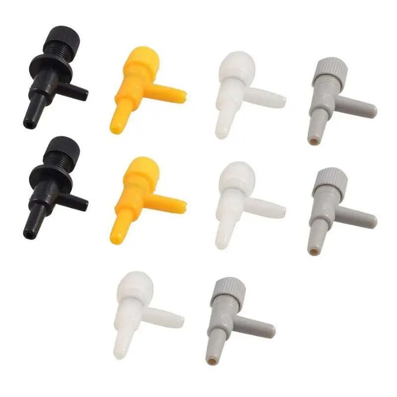 5 шт./лот 4 мм клапан управления воздухом для аквариума 2/3 выхода аквариумный