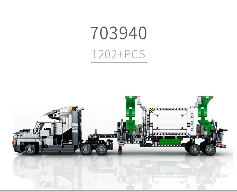 703940 Technic The Mack набор "большой грузовик" Mack Anthem Moc 1202 шт строительные блоки кирпичи игрушки 42078 подарок на Рождество