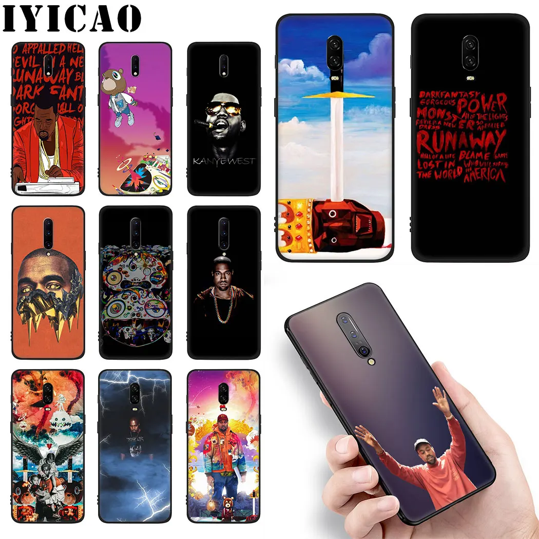 Черный мягкий силиконовый чехол Kanye West Rapper Hot mbdtf для OnePlus 5 5T 6 6T 7 Pro из ТПУ|Бамперы| |
