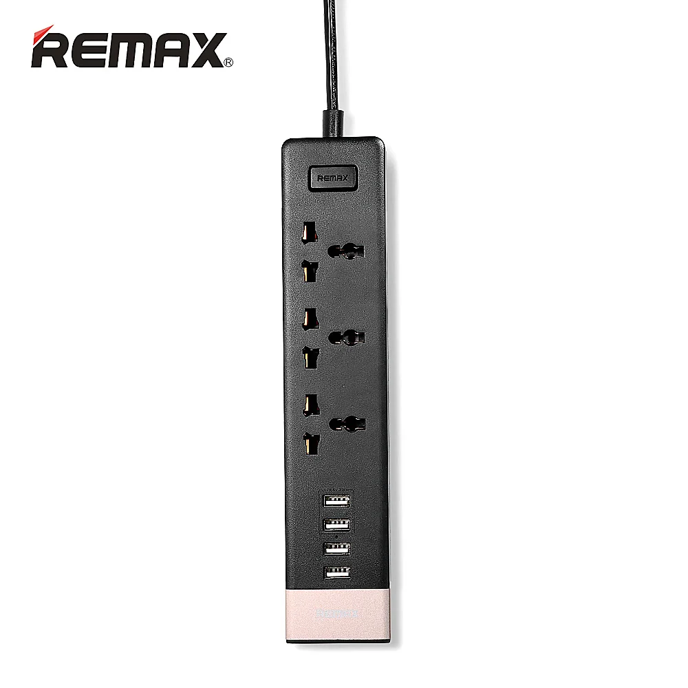 Remax Мощность розеток 2 м кабель-удлинитель 3 клеммной колодкой универсальная 4 USB