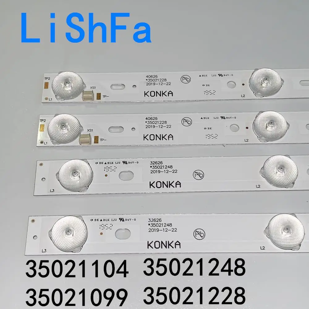 4 шт./лот KONKA 32 дюймов светодиодные ленты 35021104/35021099 32630 35021248/35021228 32626 40626 6 Вт 3LED 22 8 см