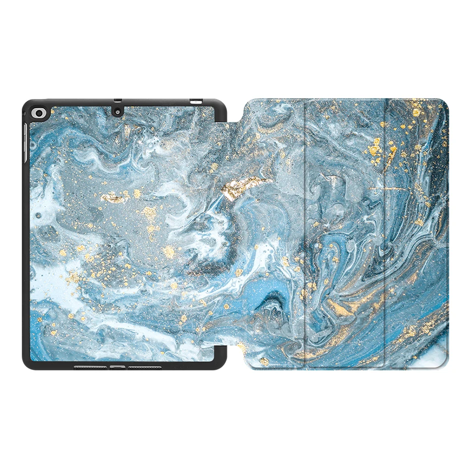 IPBC10 Чехол MTT marble для iPad 9,7 дюймов, мягкая задняя панель из ТПУ+ откидная подставка из искусственной кожи, умный чехол для iPad Air 1 2, чехол для планшета, Fundas - Цвет: IPBC10
