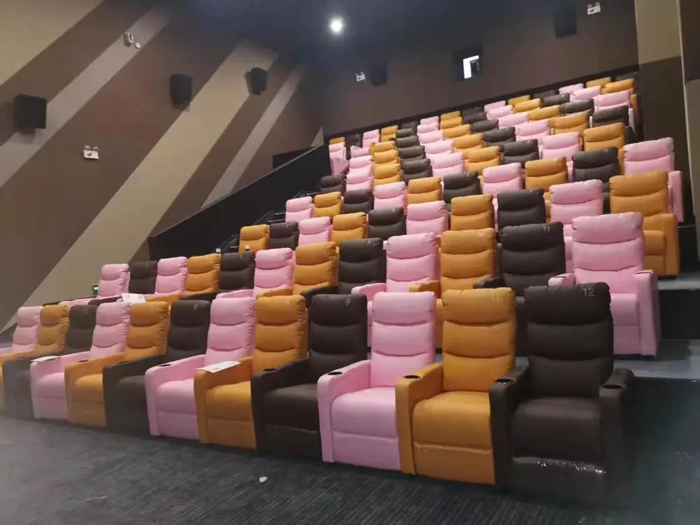 Кресло массажное электрическое с откидывающейся спинкой из натуральной