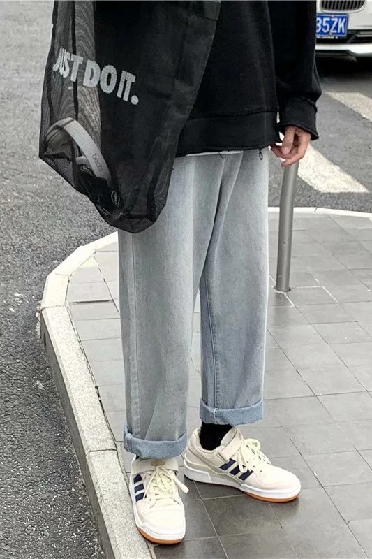 

Retro Jeans Baggy Korean Style Jeans for Men