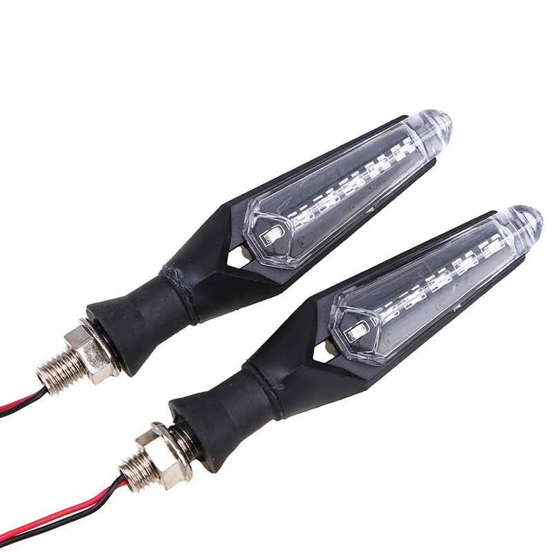 Posbay 1 пара индикаторов поворота мотоцикла Янтарная лампа двухсторонняя