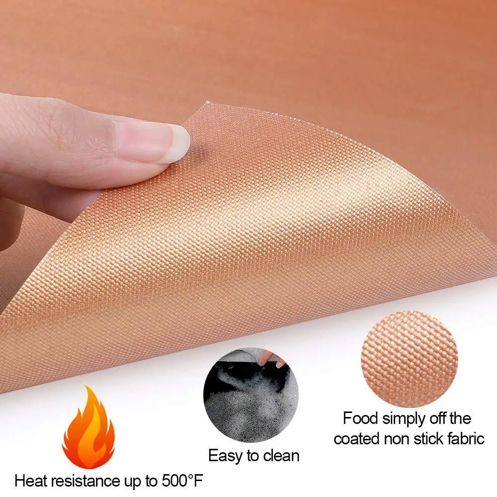 

40x33cm Non-Stick BBQ Grill Mats Outdoor Picnic Cooking Barbecue Oven Tools Baking Mat Reusable PTFE Grilling Liners Cook Pad