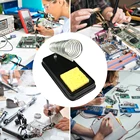 Подставка для электрического паяльника, небольшой держатель с сварочной губкой, металлическая опорная станция, универсальная термостойкая, 1 шт.